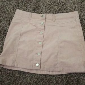 High waist light pink skirt